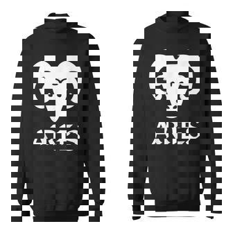 Zodiac Sign Aries Constellation Astrology Horoscope Sweatshirt - Monsterry