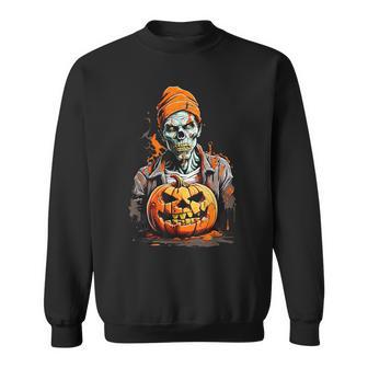 Zombie And Pumpkin Sweatshirt - Geschenkecke