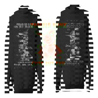 Zombie Punk Cute But Evil Vampire Bunny Sweatshirt - Monsterry