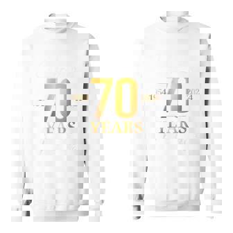 70 Years Of Marriage Est 1954 2024 70Th Wedding Anniversary Sweatshirt - Thegiftio UK