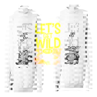 9Th Birthday Zoo Animals Safari 9 Years Old Wild Jungle Sweatshirt - Monsterry