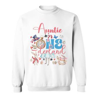 Alice Auntie In Onederland Birthday Family Sweatshirt - Thegiftio UK