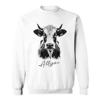 Allgäu Alpsintage Cow Bavaria Souvenir Fun Gray Sweatshirt - Geschenkecke