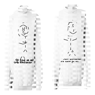 Bachelor Party Hiking Wear Stick To The Plan Man Stickman Sweatshirt - Monsterry
