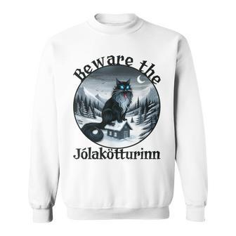 Beware The Jolakotturinn Yule Cat Icelandic Christmas Norse Sweatshirt - Thegiftio UK