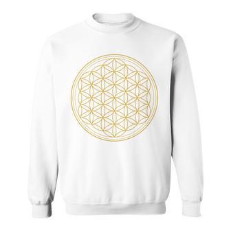 Blume Des Lebens Symbol Der Grundformen Der Raumzeit Sweatshirt - Geschenkecke