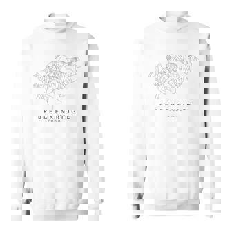 Breckenridge Colorado Trail Map Ski & Snowboard Runs Sweatshirt - Monsterry