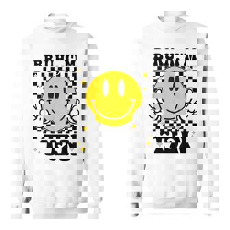 Bruh I'm 10 Ten 10Th Birthday Boy Smile 10 Year Old Birthday Sweatshirt - Seseable