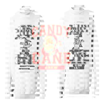Candy Cane Crew Vintage Christmas Santa Claus Pj Pajama Top Sweatshirt | Seseable UK