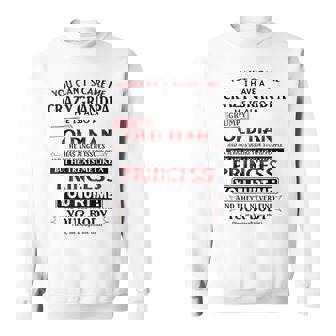 You Can't Scare Me I Have A Crazy Grandpa Grumpy Old Man Sweatshirt | Seseable UK