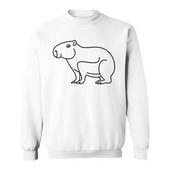 Capybara Minimalism Sweatshirt - Geschenkecke