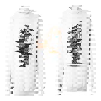 Casa Diseño Abstracto Árbol Ilustración Dibujo Casa Camisa de entrenamiento - Regaloses