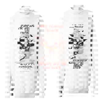 Cat I Ride Dragons Brooms Are For Amateurs Halloween Sweatshirt - Monsterry