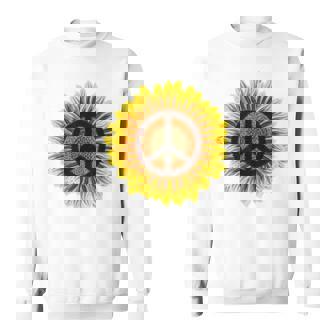 Chemise De Signe De Paix De Tournesol Des Années 1960 Des Sweater e - Cadeauxyz