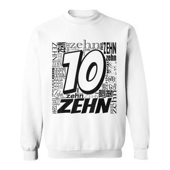 Children's Birthday Ich Bin 10 Zahlwort Zehn Sweatshirt - Geschenkecke