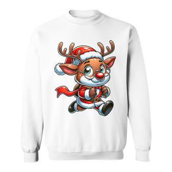 Children's Weihnachts Rentier Süß Santa Claus Sweatshirt - Geschenkecke