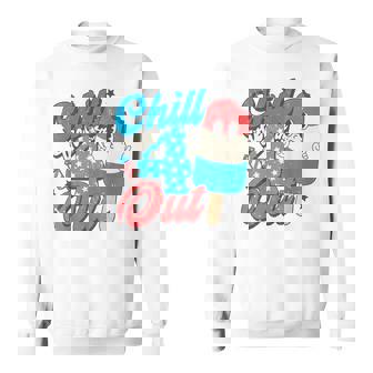 Chill The Fourth Out Popsicle 4Th Of July Boys Men Sweatshirt - Thegiftio UK