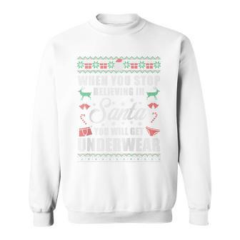 Christmas Santa Underwear Ugly Christmas Sweater Sweatshirt | Seseable UK