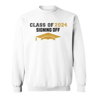 Class Of 2024 Senior Autograph High School Memory Party Sweatshirt - Monsterry AU