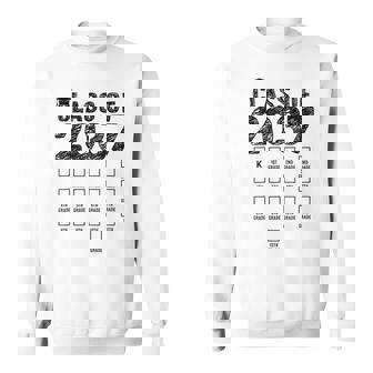 Class Of 2037 Grow With Me With Space For Checkmarks Sweatshirt - Thegiftio UK