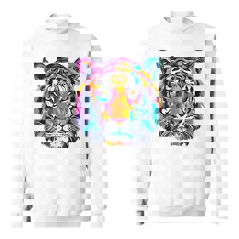 Colorful Tiger Graphic Sweatshirt - Thegiftio UK