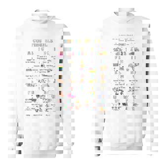 Coping Skills Alphabet Mental Health Awareness Counselor Sweatshirt - Thegiftio UK