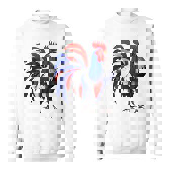 Coq Français Aux Couleurs Du Drapeau Sweater e - Cadeauxyz