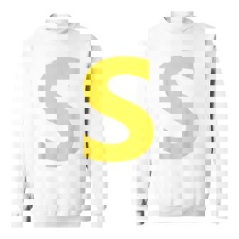 Costume Chipmunk Carnival Group Letter S Bleu Halloween Sweatshirt | Mazezy