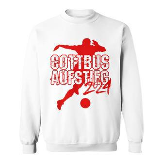 Cottbus Kicken Club Football Fan Rise Brandenburg Red Sweatshirt - Seseable