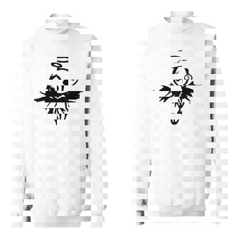 Cute Angel Vintage Couple Matching Halloween Party Costume Sweatshirt - Monsterry