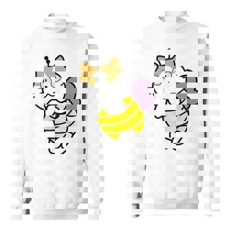 Cute Bee Cat Gift For Halloween Sweatshirt - Monsterry
