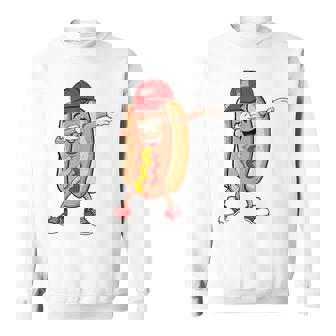 Dabbing Hot Dog Wiener Dab Sweatshirt - Monsterry