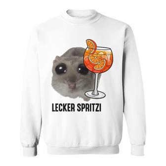 Delicious Spritzi X Sad Hamster Meme Boy Hallöchen Aperölchen Sweatshirt - Geschenkecke