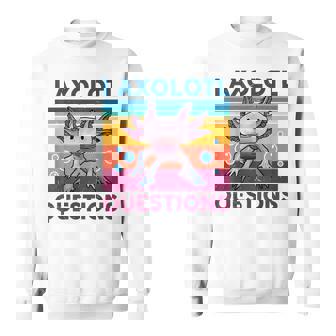 Divertida Pregunta Sobre Axolotl Retrointage Amantes De Axolotl Para Niños Camisa de entrenamiento - Regaloses