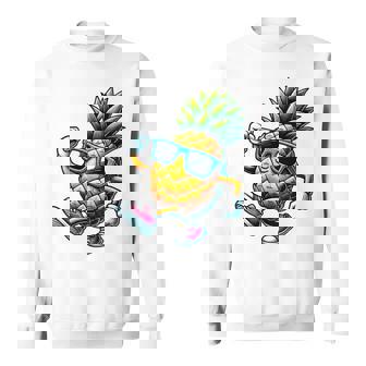 Divertido Meme De Piña Fruta Shuffle Dance Manga Larga Camisa de entrenamiento - Regaloses