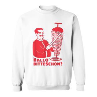 Döner Kebab Dönerladen Hallo Bitteschön Sweatshirt - Geschenkecke