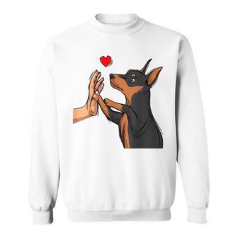 Dwarf Pinscher Liebe Miniature Pinscher Dog Holder Sweatshirt - Geschenkecke