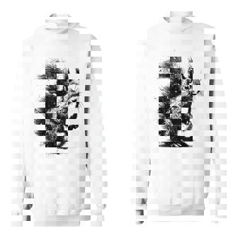 Edgy Grunge Aesthetic Squirrel Lover Edgy Squirrel Sweatshirt - Seseable