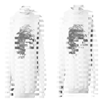 English Bulldog Moon Silhouette Lazy Halloween Costume Sweatshirt | Seseable UK