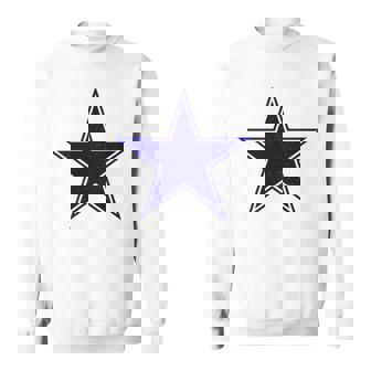 Étoile Bleue Sur Un Manche Longue Sweater e - Cadeauxyz