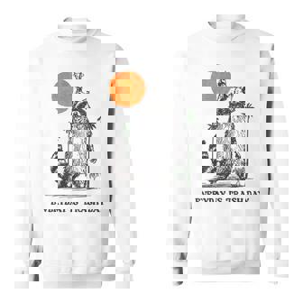 Everyday Is Trash Day Raccoon Sweatshirt - Thegiftio UK