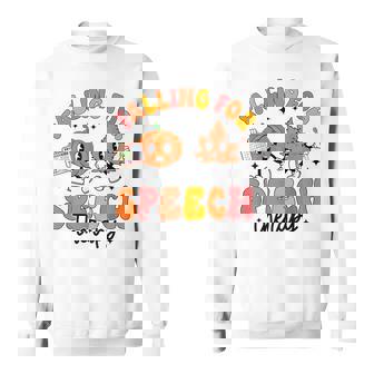 Falling For Speech Therapy Speech Slp Therapist Sweatshirt | Mazezy