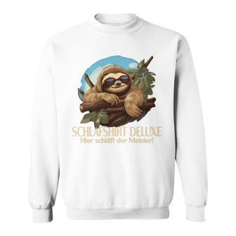 Faultier Pyjama Faultier Das Schläft Schlaf Sweatshirt - Geschenkecke