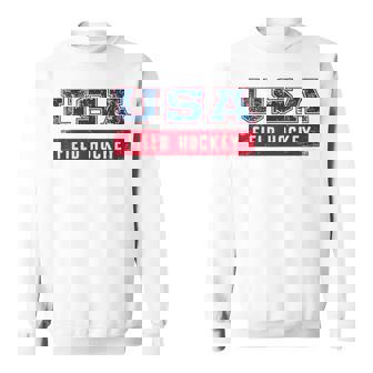 Field Hockey 2024 Us Flag Patriotic American Sports Fan Usa Sweatshirt - Thegiftio UK