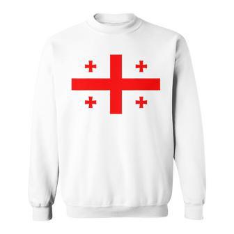 Flag Of Georgia Sweatshirt - Seseable