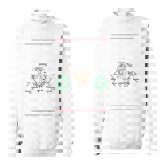 Fleece Navidad Sheep Ugly Christmas Sweater Sweatshirt | Mazezy