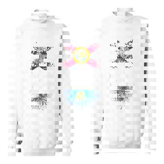 Florida Home Oklahoma Roots State Tree Flag Love Sweatshirt - Monsterry