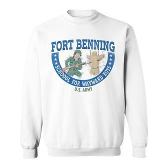 Fort Benning School For Wayward Boys Retro Look Lights Sweatshirt - Monsterry