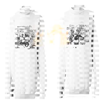 Frenchie Halloween Bleached French Bulldog Spooky Sweatshirt | Seseable UK