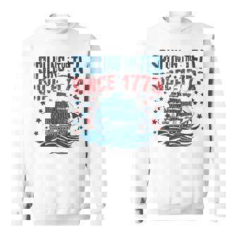 4Th Of July Spilling The Tea Since 1773 Fourth Of July Sweatshirt - Monsterry